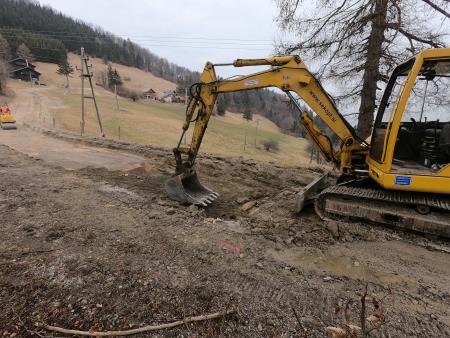 ureditev javne poti proti koči NOB